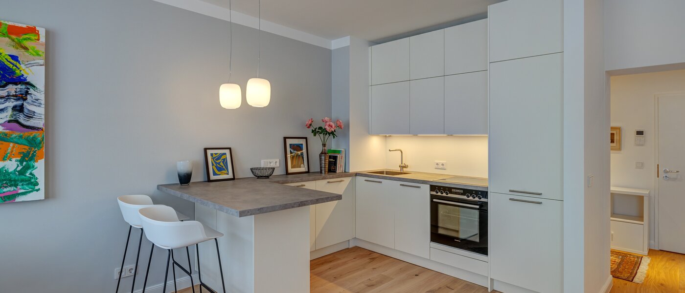 квартира München Bogenhausen 03 кухня 13999