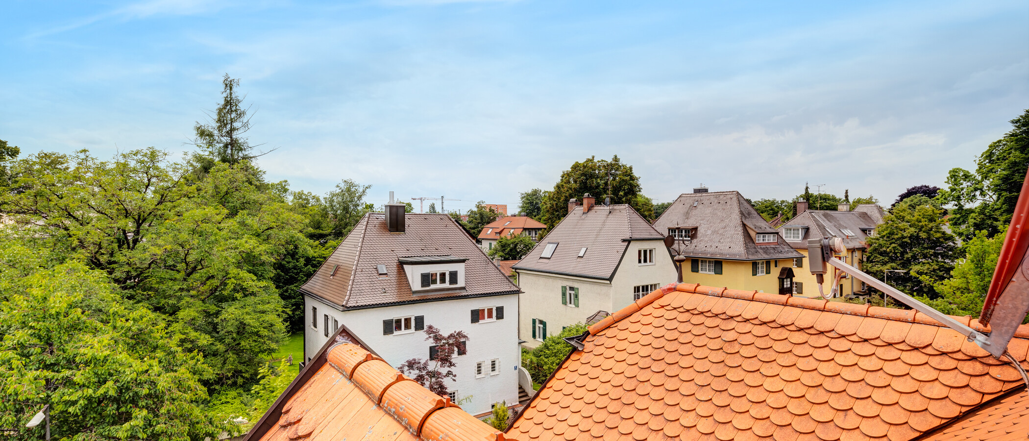 мансардная квартира München Pasing 06 вид из окна 14002