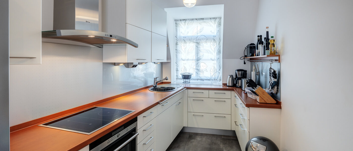 двухэтажная квартира München Lehel 01 кухня 14018