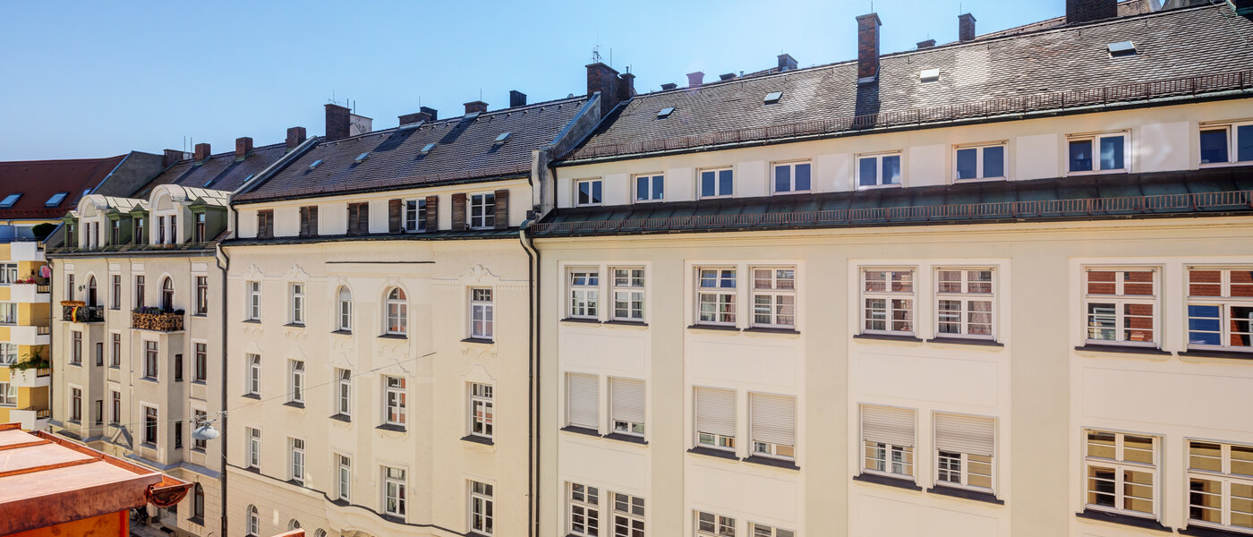 двухэтажная квартира München Lehel 03 вид из окна 14018