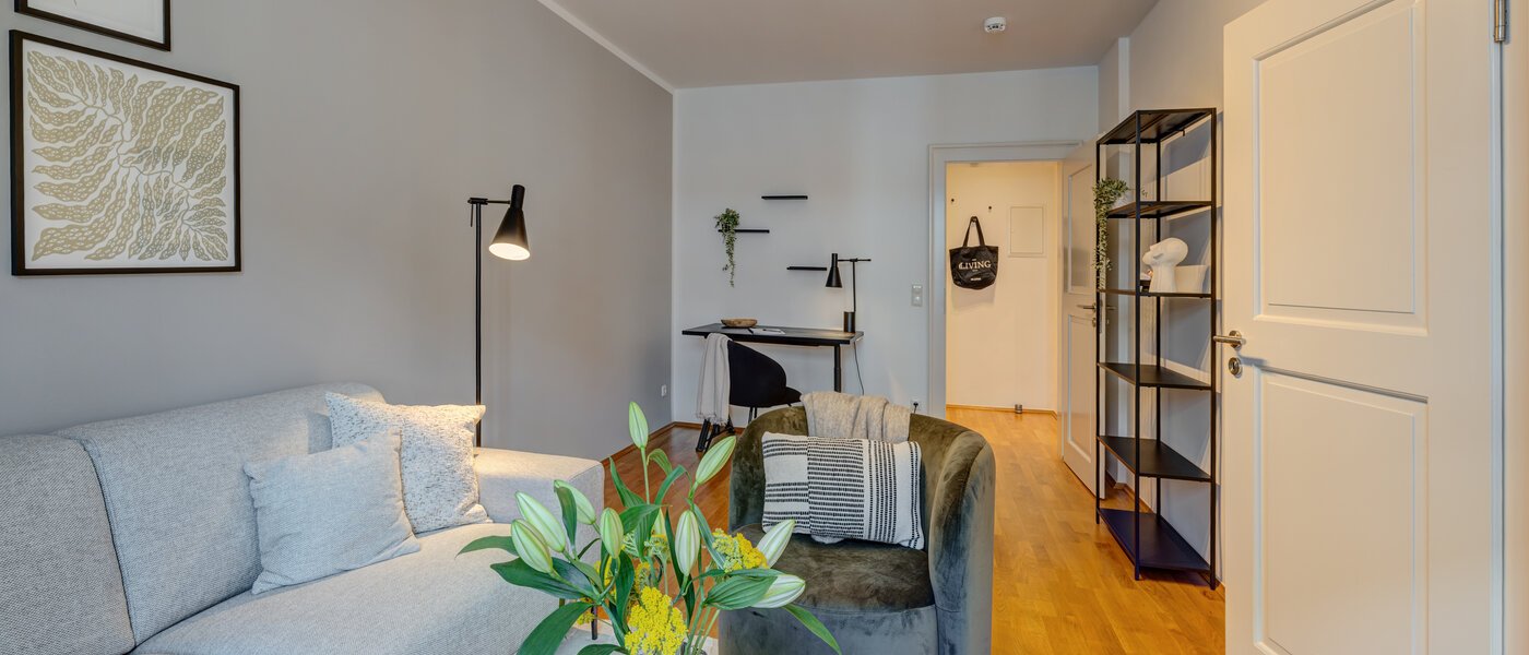 квартира München Lehel 02 гостиная 14023