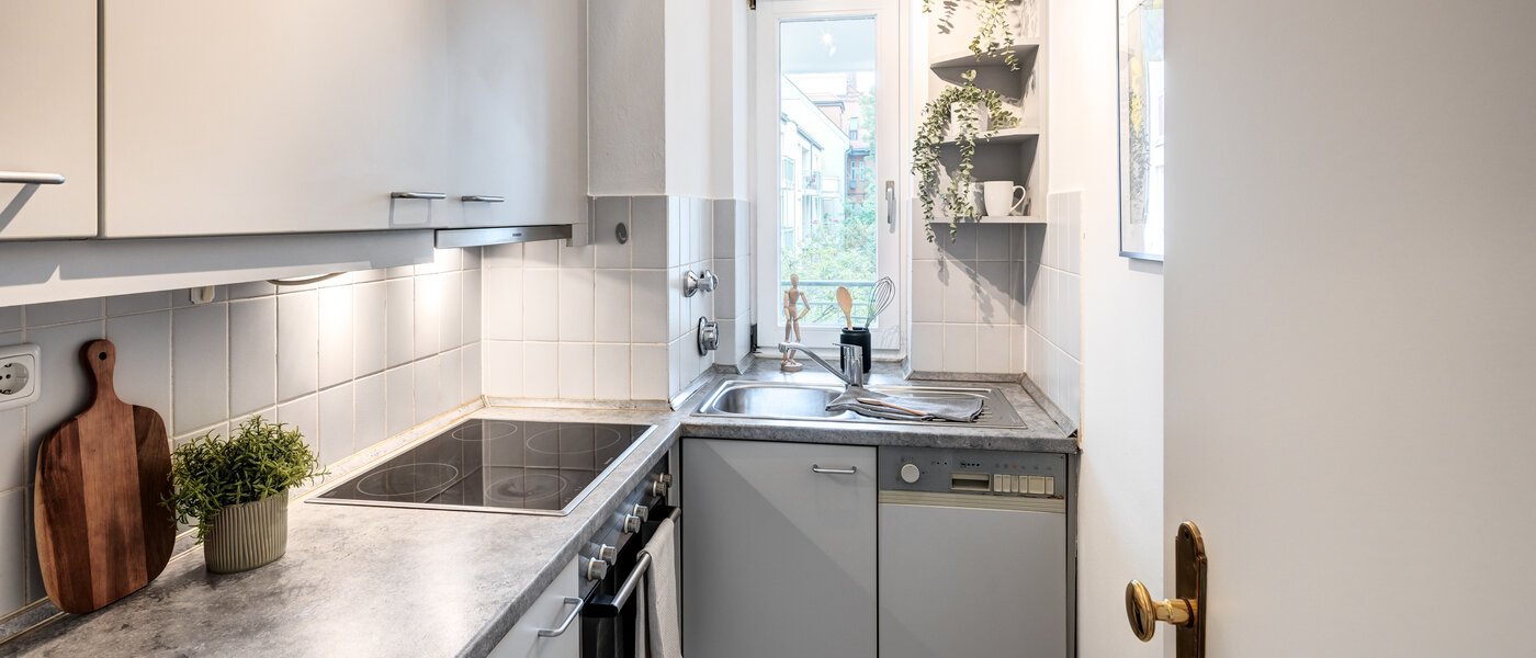 квартира München Lehel 01 кухня 14051