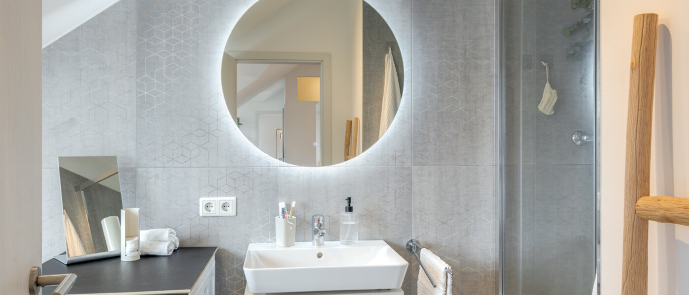 мансардная квартира München Sendling 02 ванная комната 14059