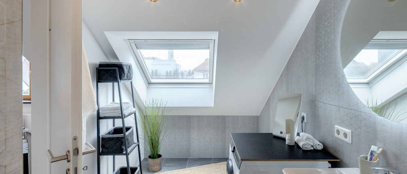 мансардная квартира München Sendling 03 ванная комната 14059