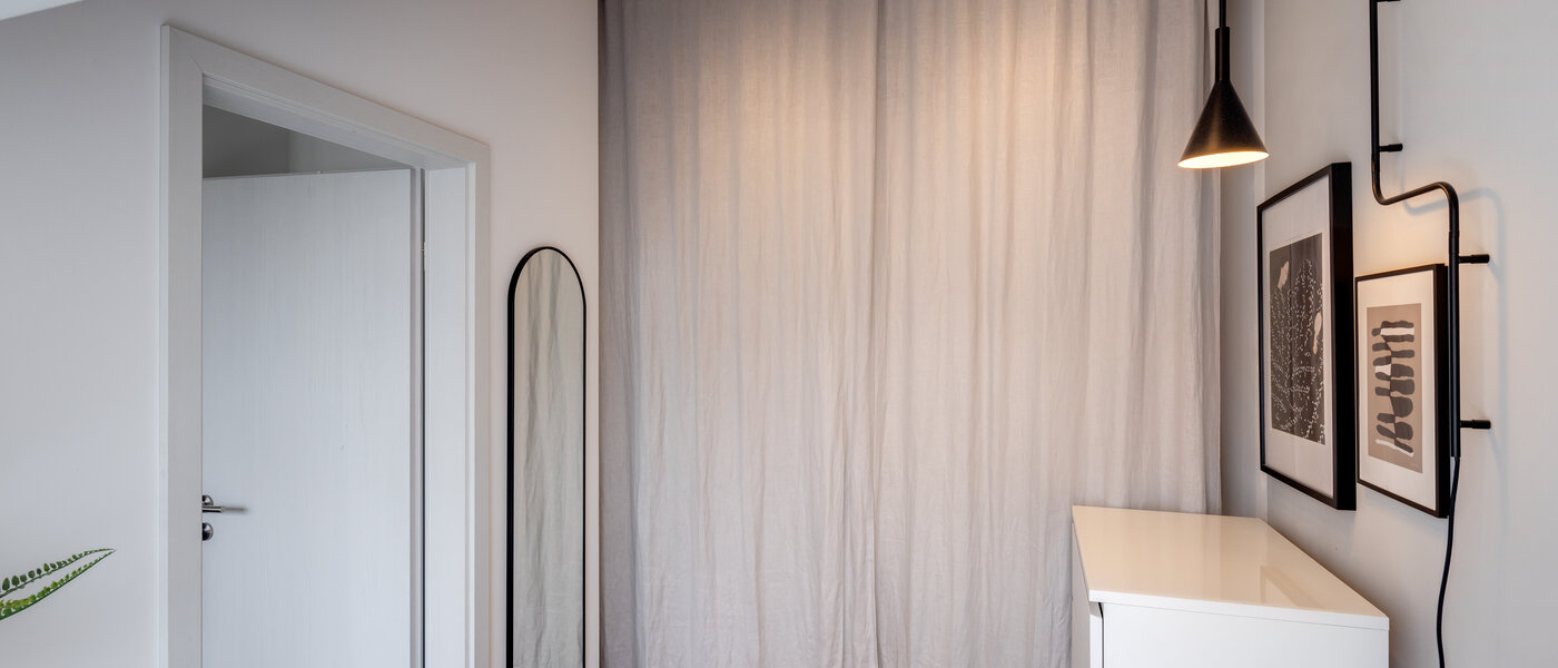 мансардная квартира München Sendling 05 спальная комната 14059