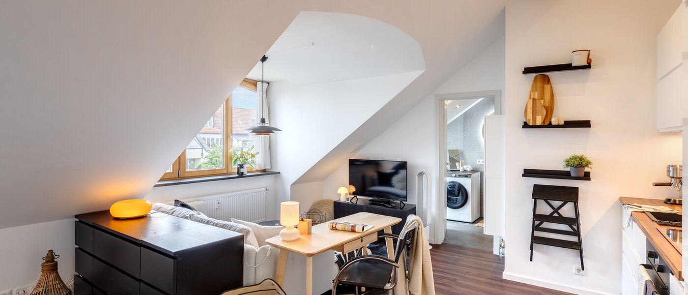 мансардная квартира München Sendling 05 жилое пространство 14059