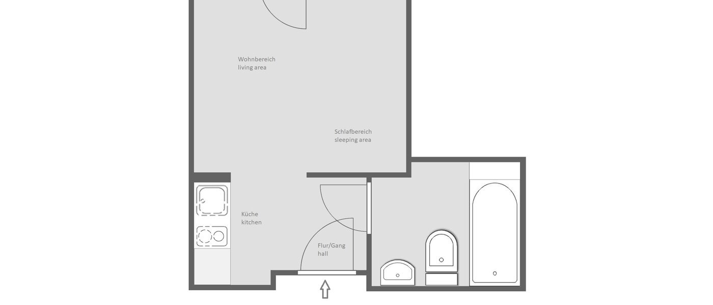 квартира München Neuhausen 01 план этажа 14060