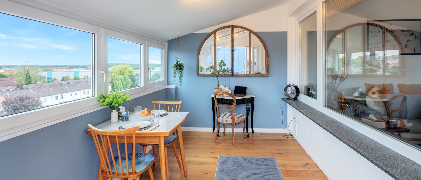 квартира München Neufahrn b. Freising 01 застекленная терраса 14081