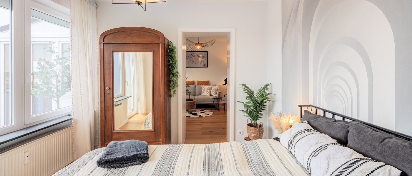 квартира München Neufahrn b. Freising 03 спальная комната 14081