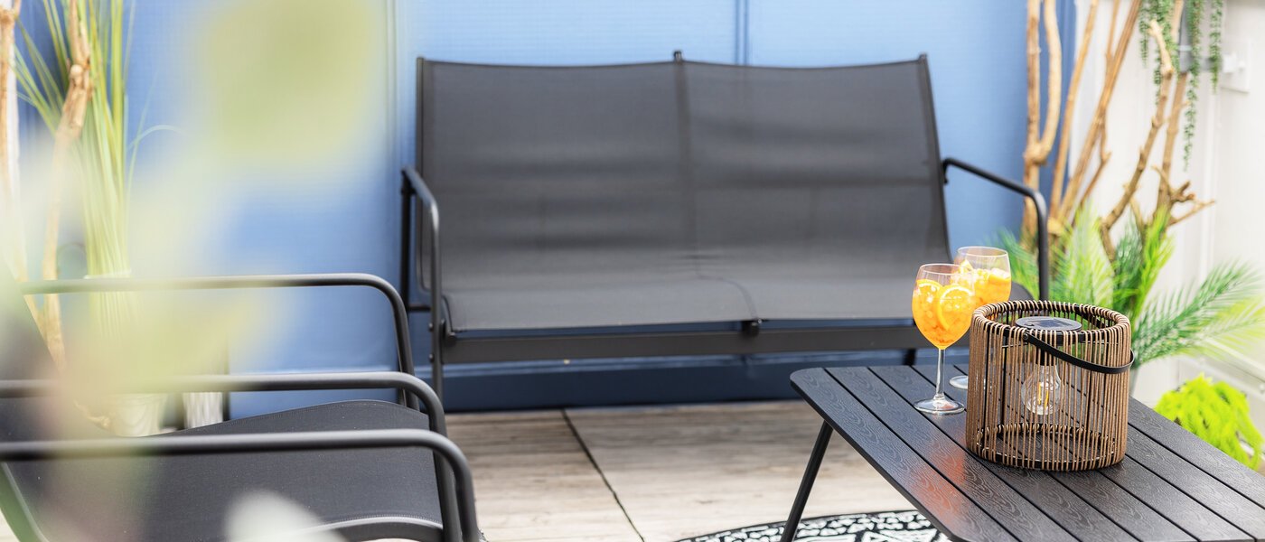 квартира München Neufahrn b. Freising 02 терраса с крышей 14081