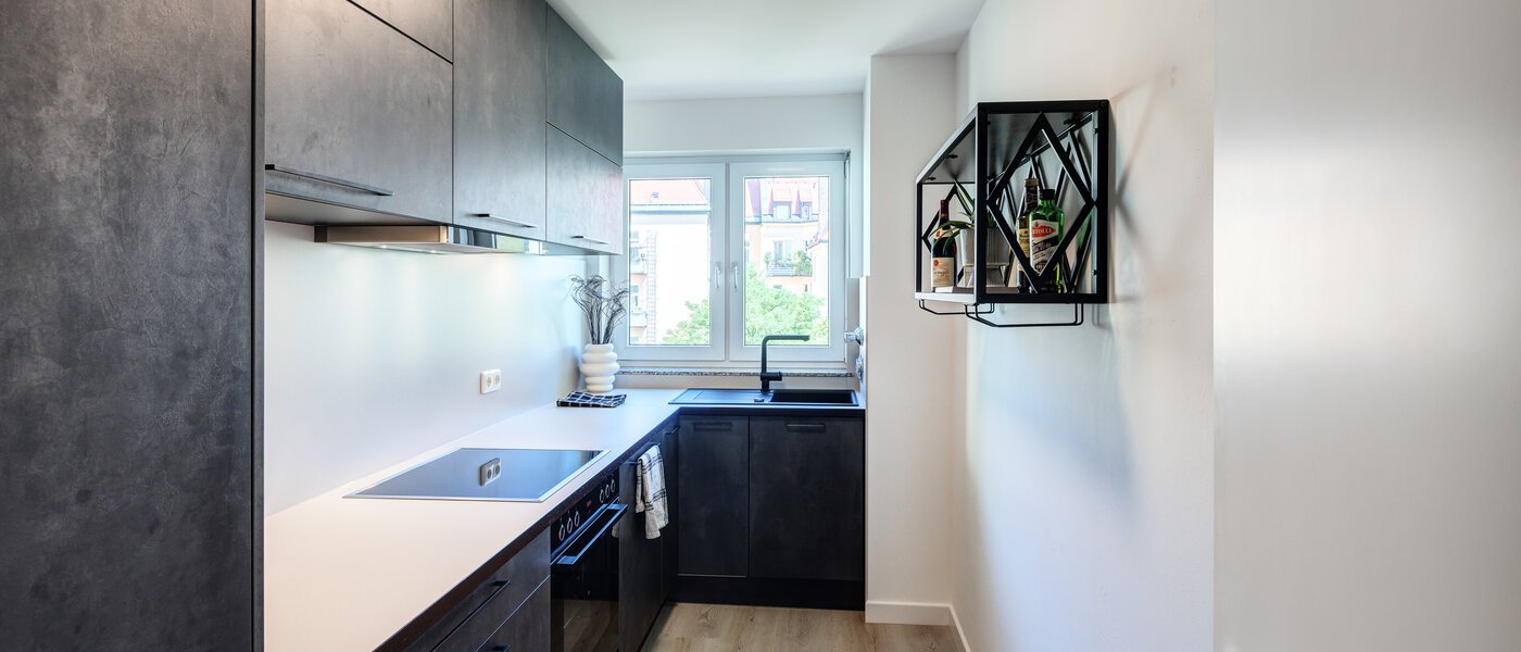 квартира München Neuhausen 01 кухня 14083