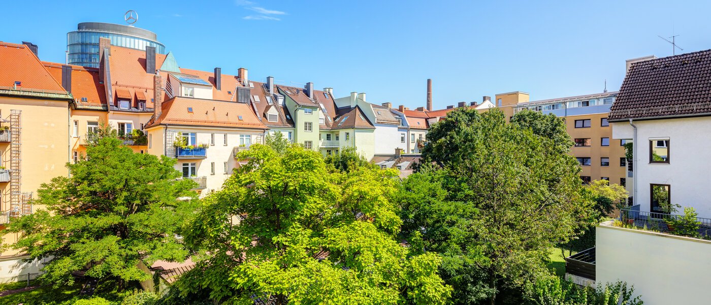 квартира München Neuhausen 01 вид из окна 14083