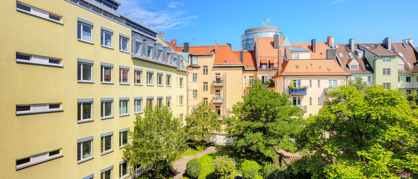 квартира München Neuhausen 02 вид из окна 14083