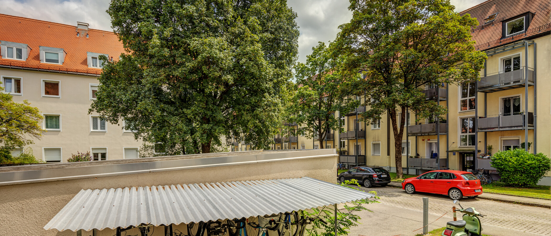 квартира München Obergiesing 04 вид из окна 14087