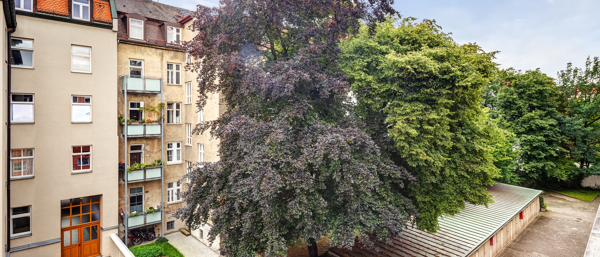 квартира München Schwabing-West 02 вид из окна 14098