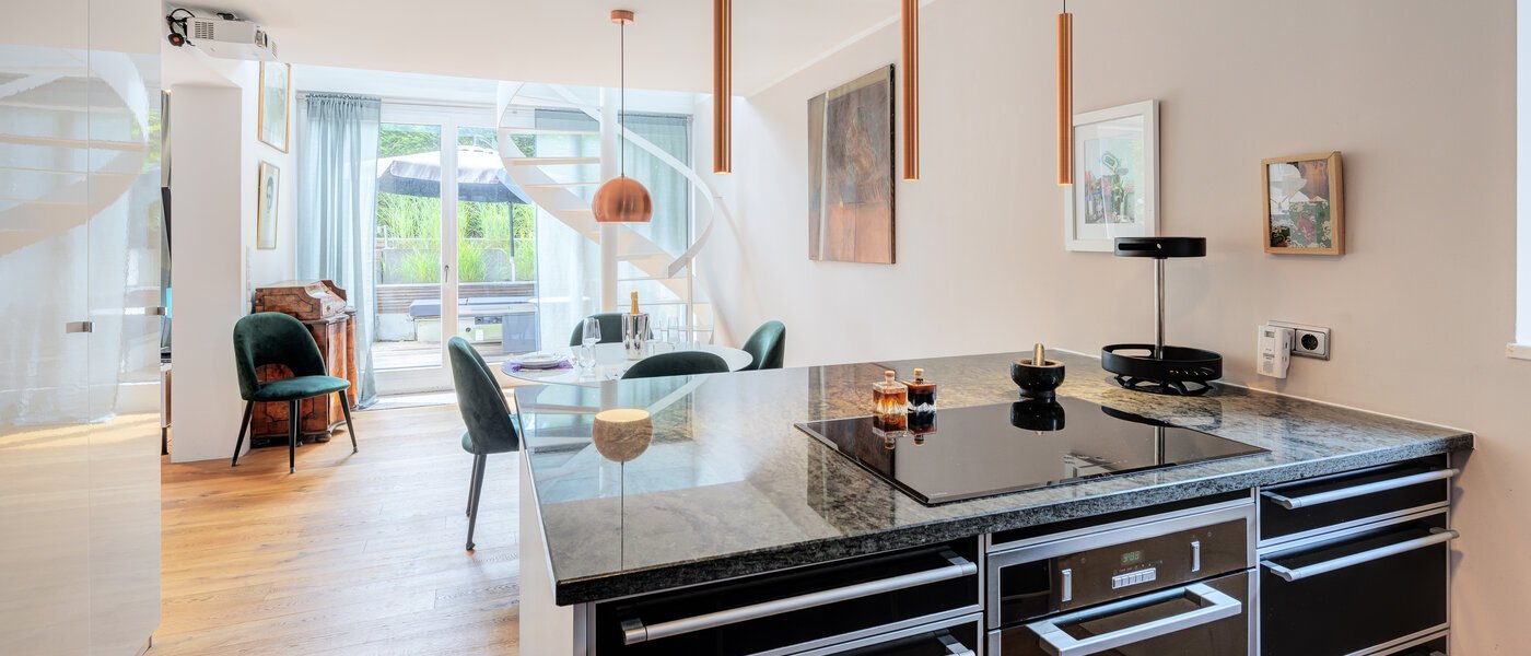 двухэтажная квартира München Solln 05 кухня 14111