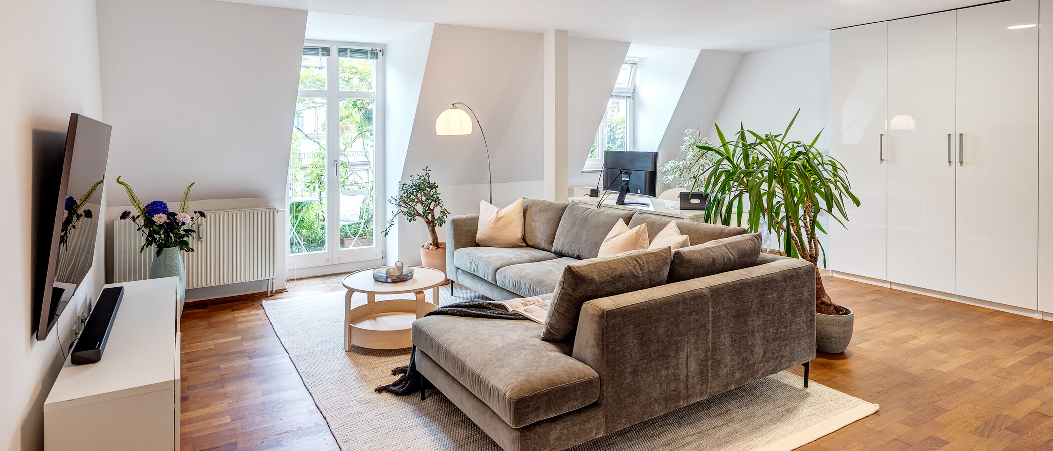 квартира München Haidhausen 01 жилое пространство 14128