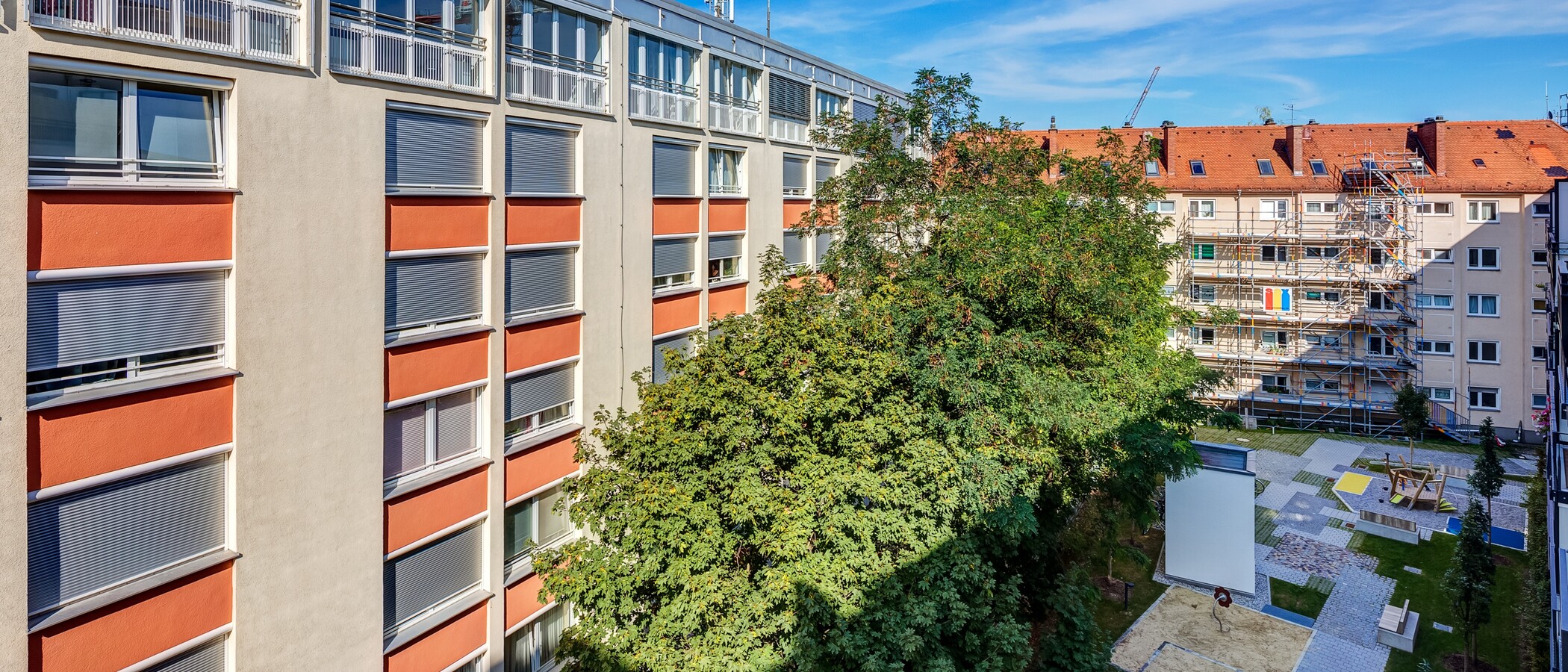 квартира München Neuhausen 01 вид из окна 14150