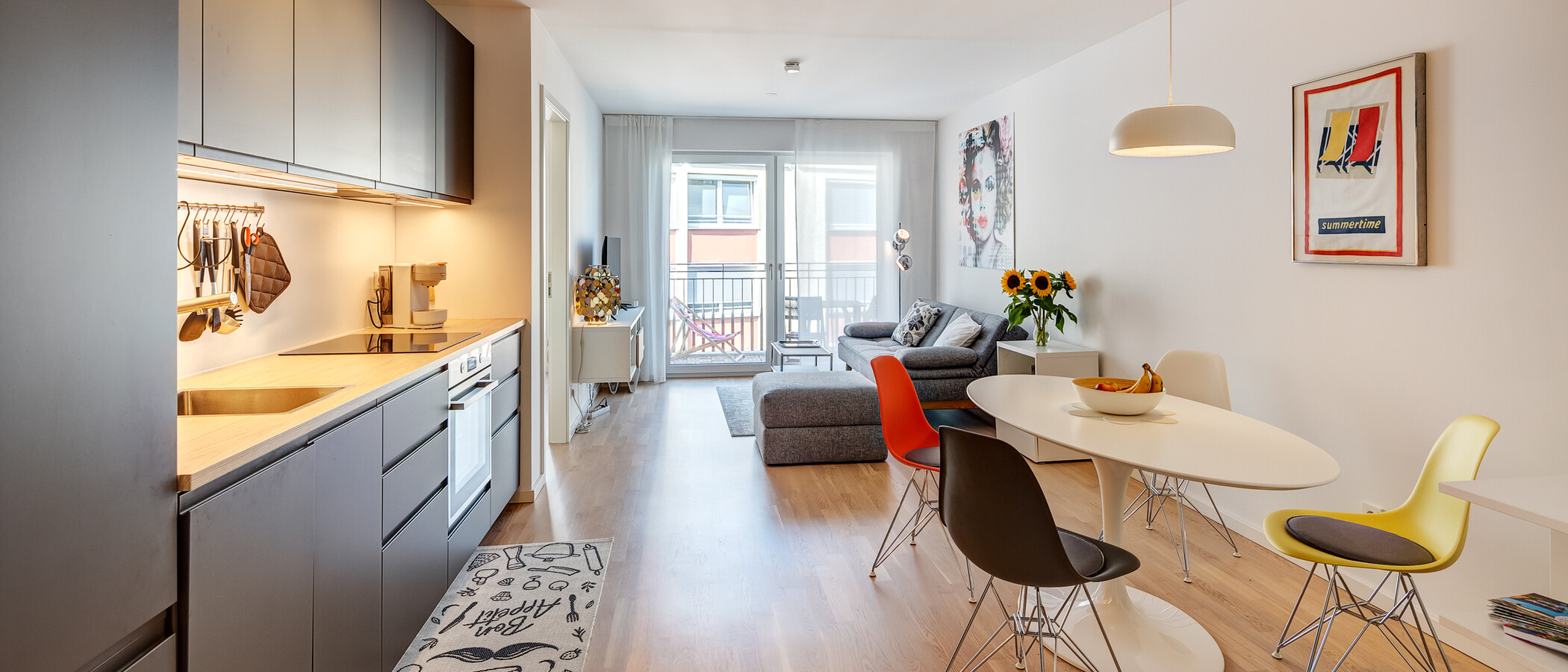 квартира München Neuhausen 02 жилое пространство 14150