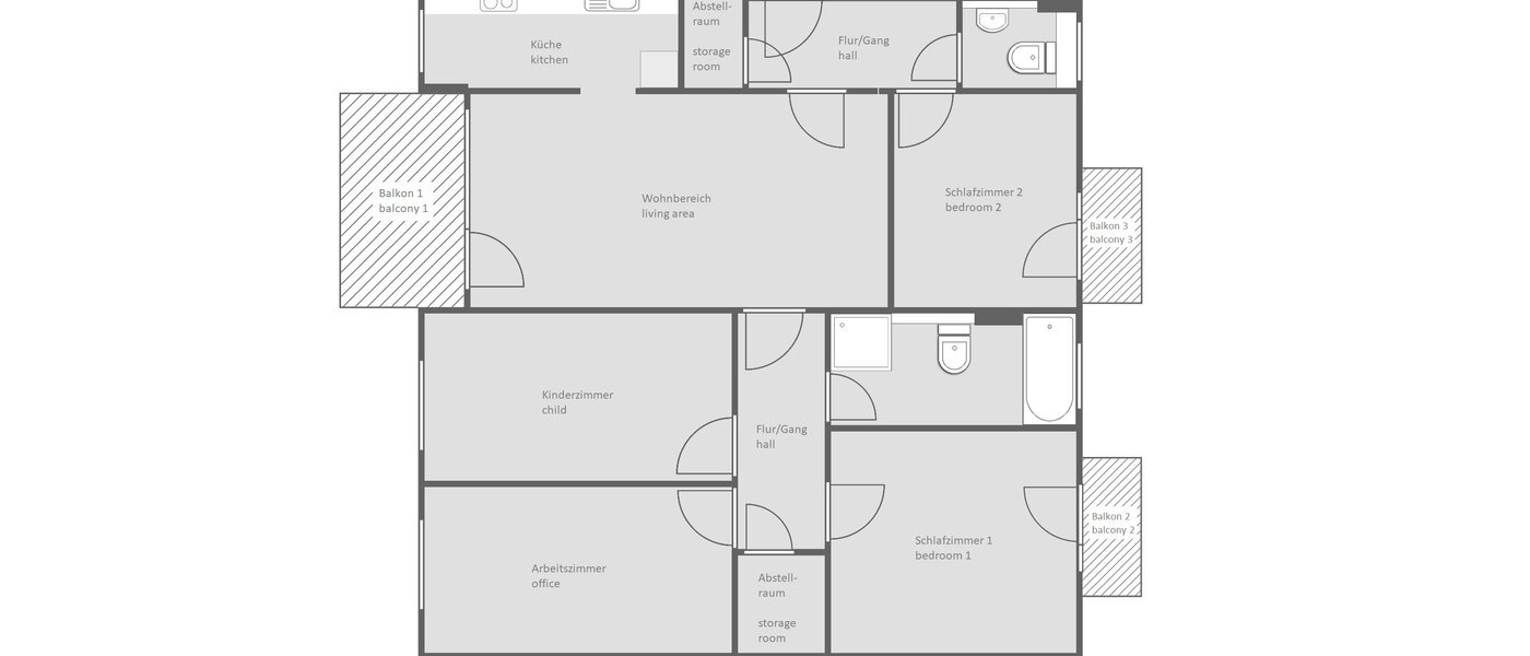квартира Dachau 01 план этажа 14177