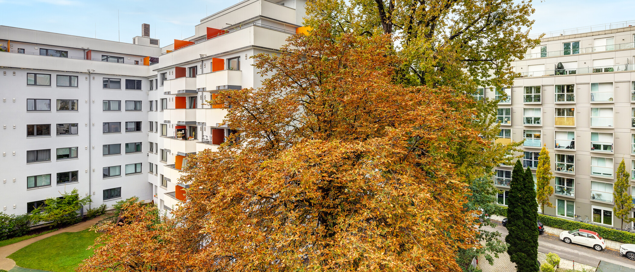 квартира München Bogenhausen 02 вид из окна 14181