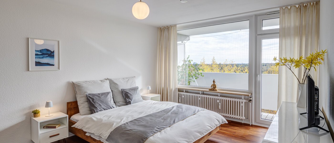 квартира München Parkstadt Solln 01 спальная комната 14205