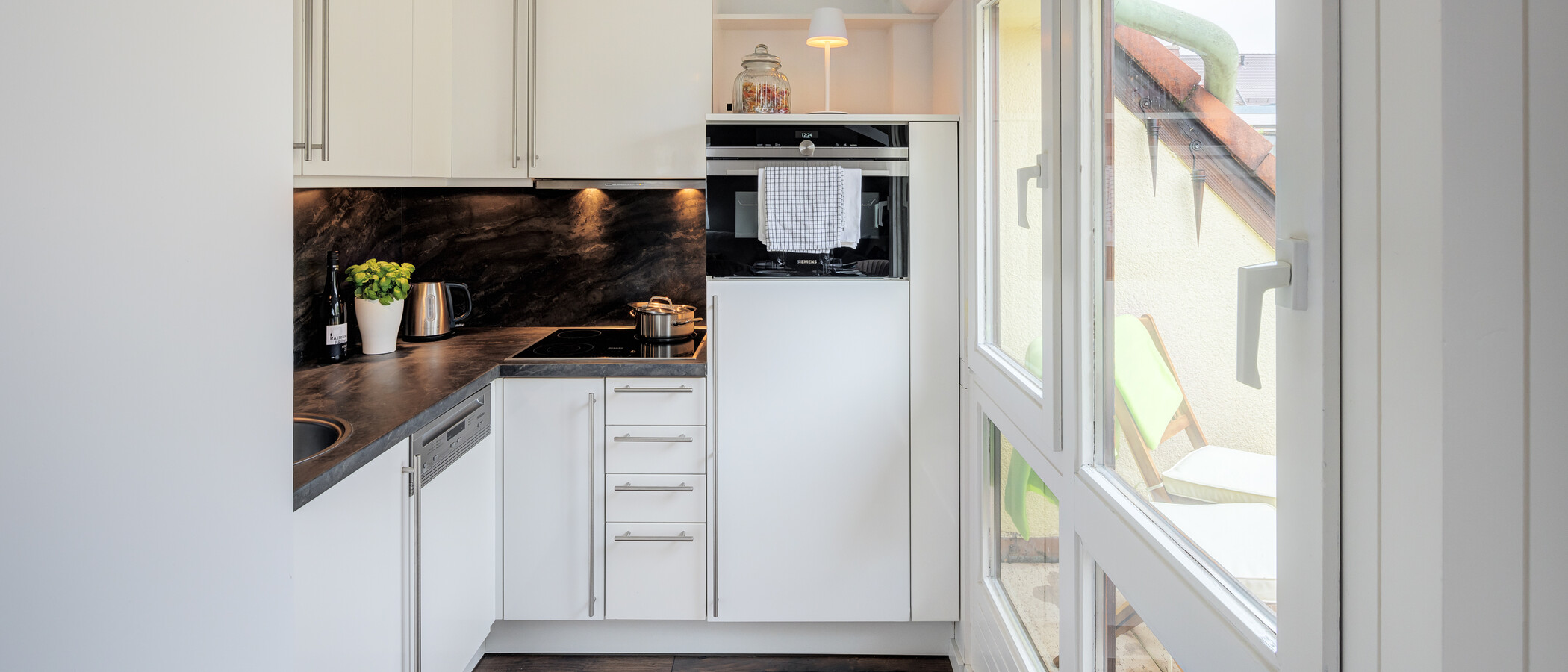 мансардная квартира München Großhadern 01 кухня 14211