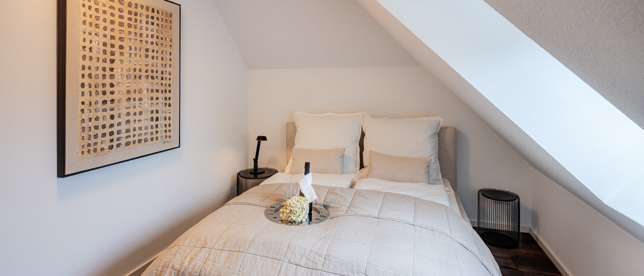 мансардная квартира München Großhadern 03 спальная комната 14211