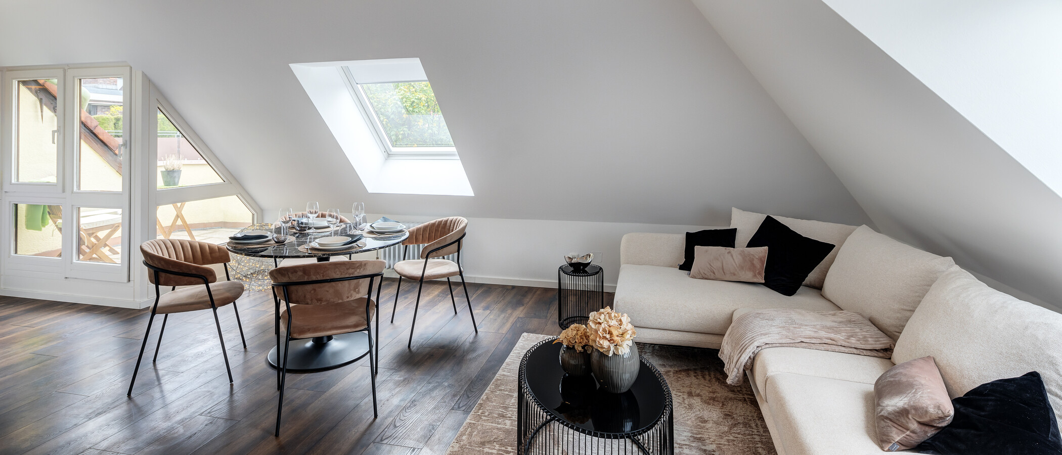 мансардная квартира München Großhadern 02 жилое пространство 14211