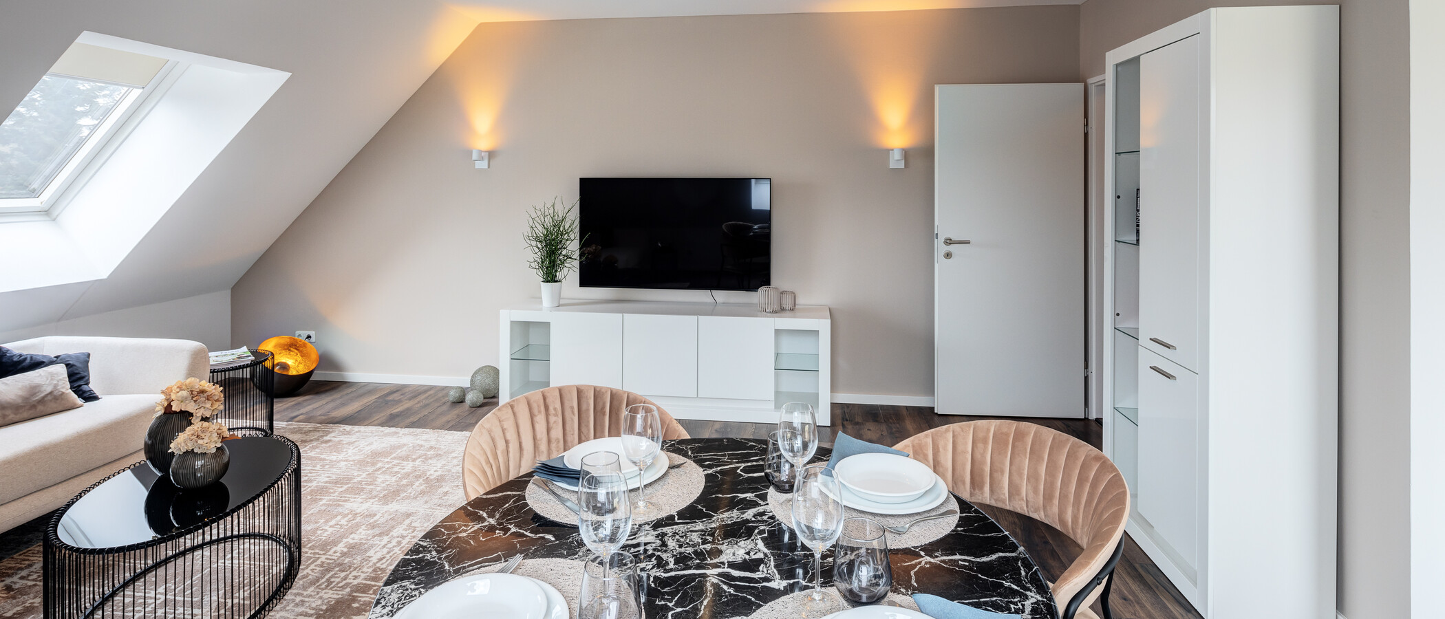 мансардная квартира München Großhadern 05 жилое пространство 14211