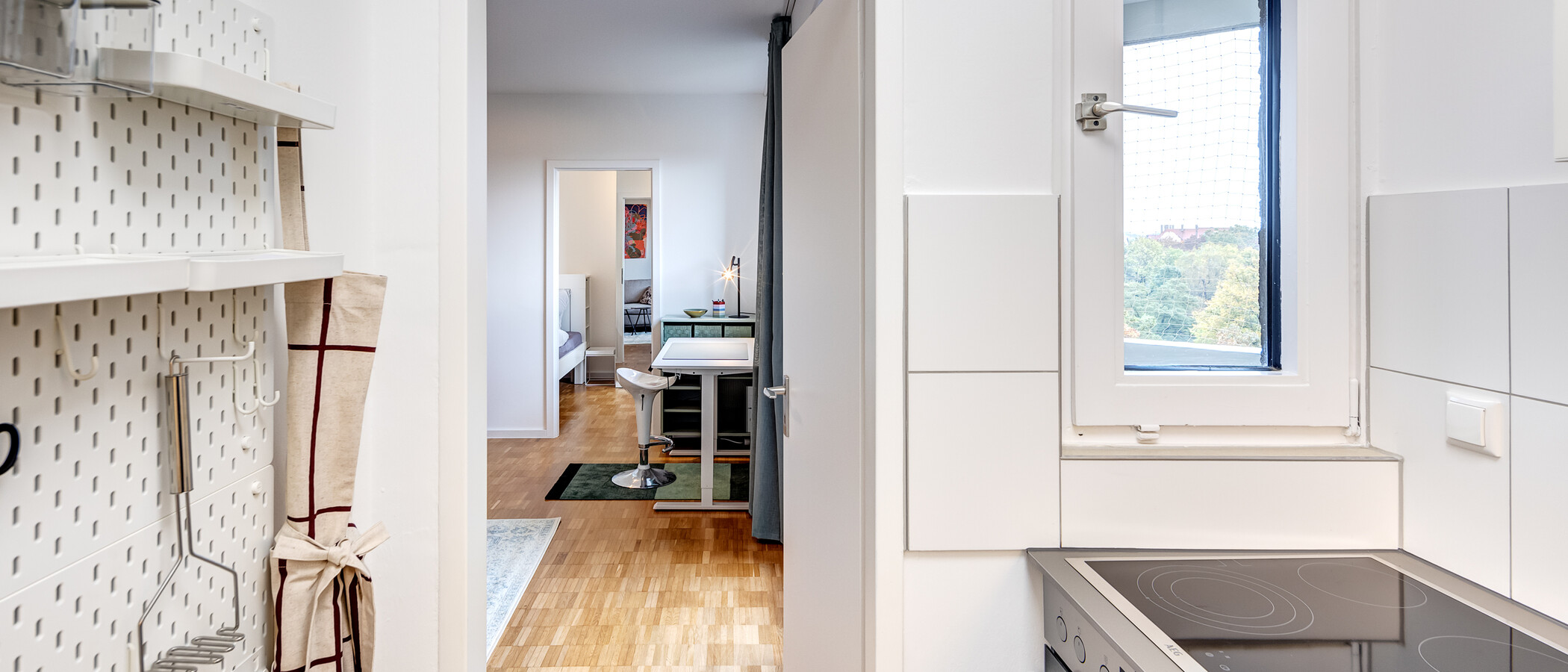 квартира München Schwabing (rechts der Leopoldstraße) 03 кухня 14213
