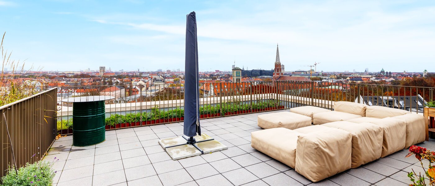 квартира-пентхаус München Au 01 терраса с крышей 14243