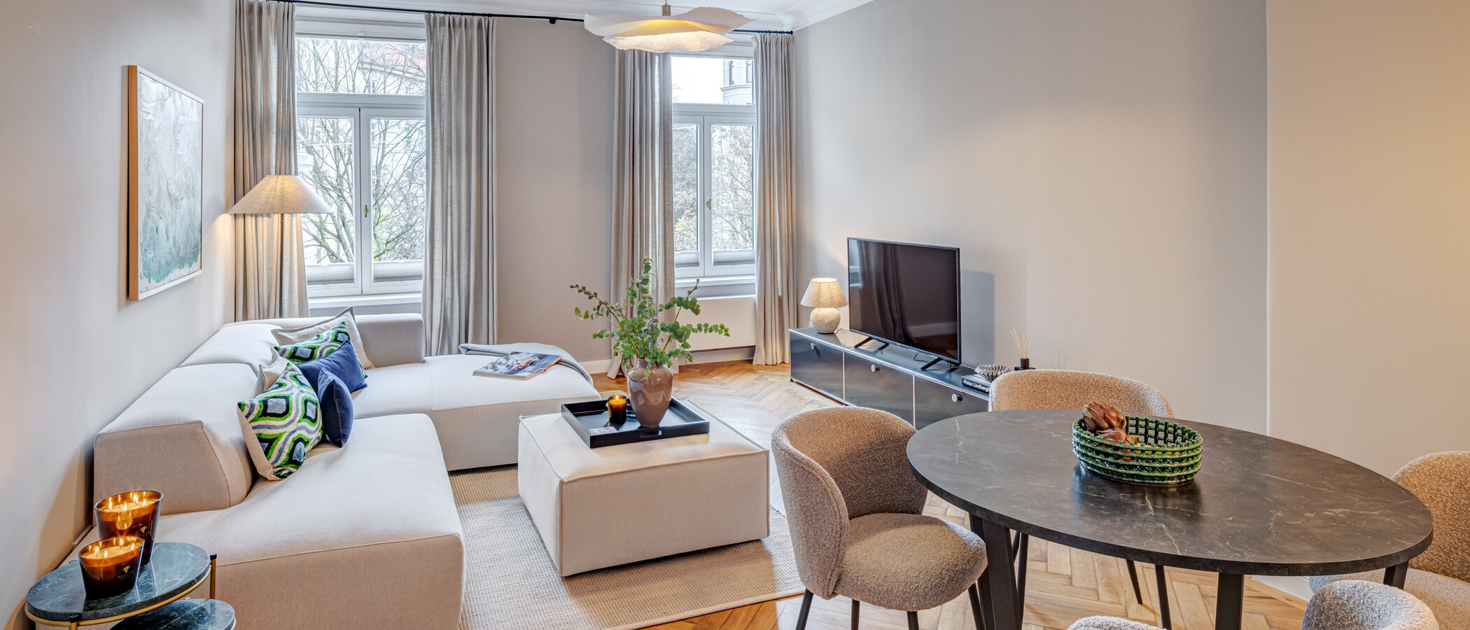 квартира München Lehel 01 жилое пространство 14254