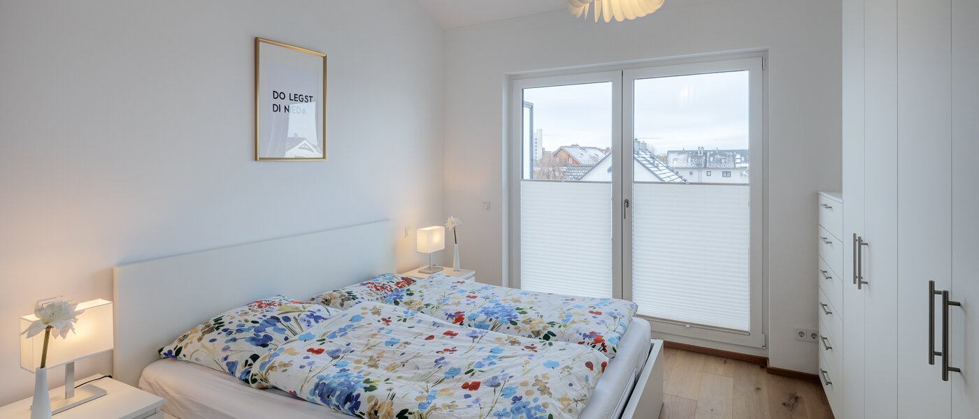 квартира-пентхаус Putzbrunn 01 спальная комната 14256