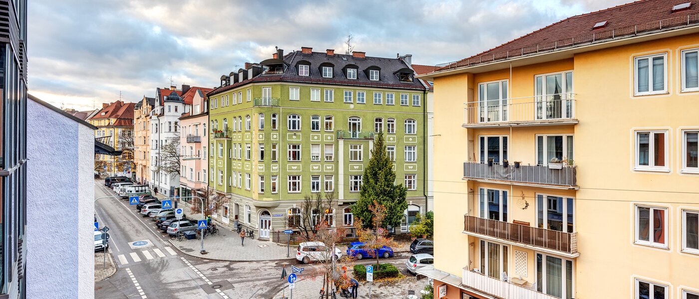 квартира München Schwabing 02 вид из окна 14257