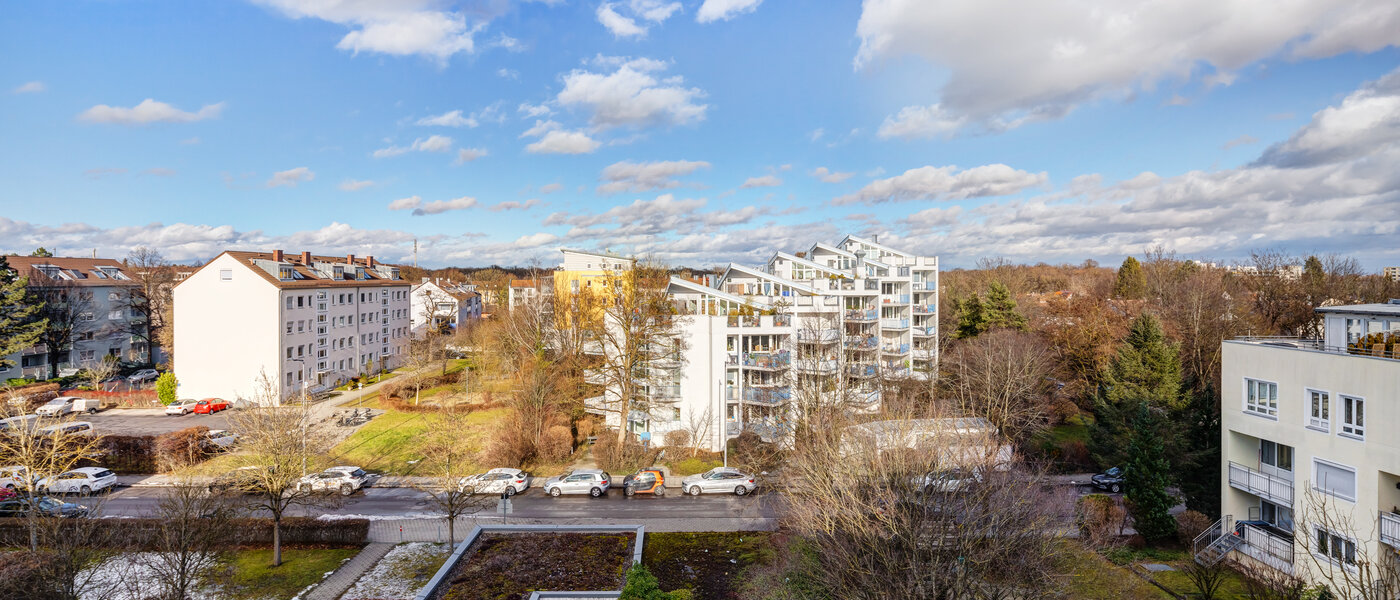 мансардная квартира München Untermenzing 02 вид из окна 14293