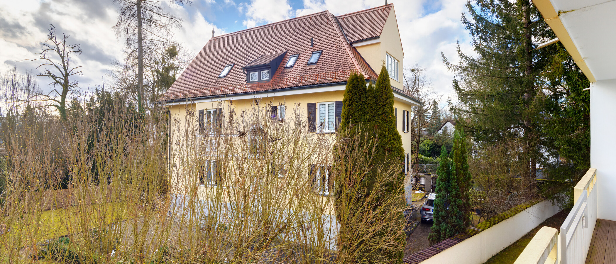 квартира München Obermenzing 02 вид из окна 14295