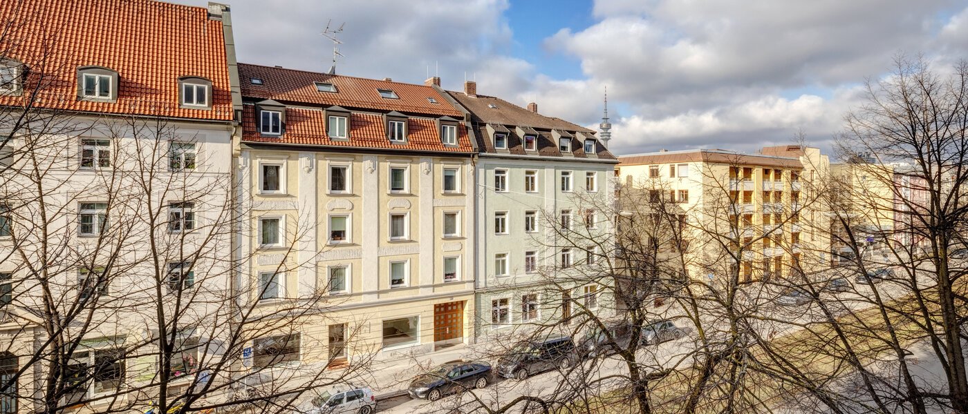 квартира München Schwabing-West 01 вид из окна 14298