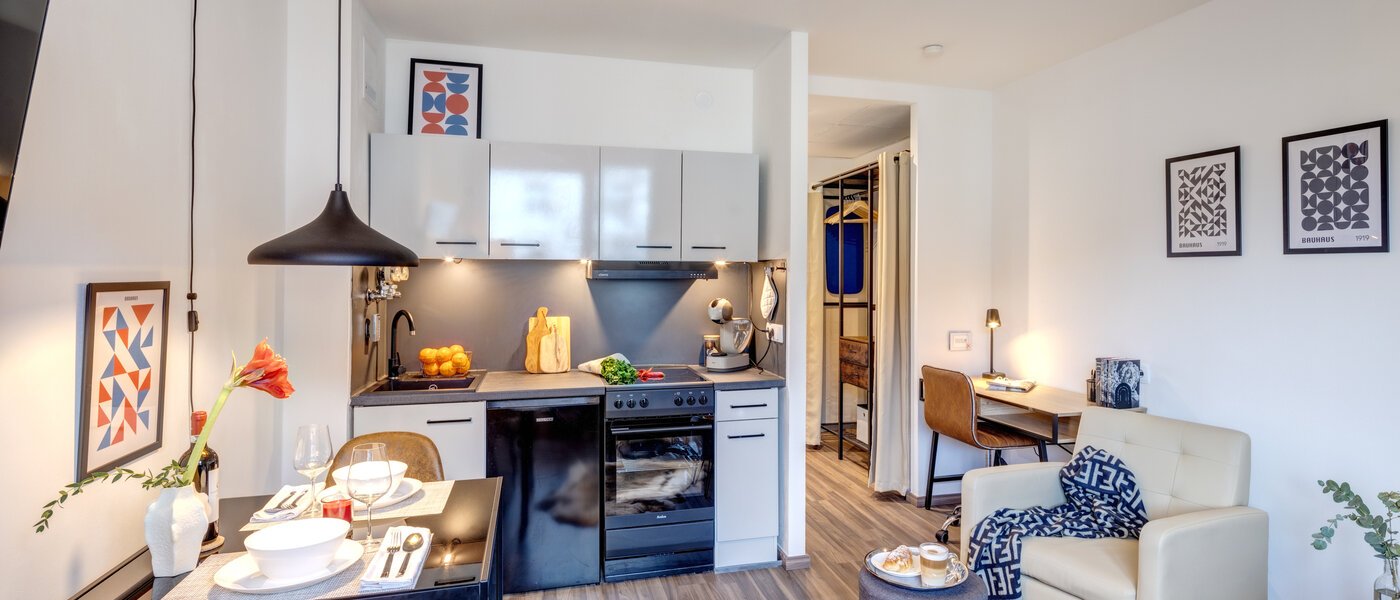 квартира München Schwabing-West 03 жилое пространство 14298