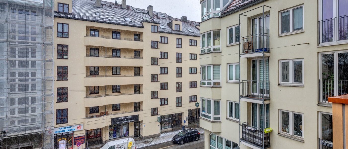 квартира München Neuhausen 01 вид из окна 14300