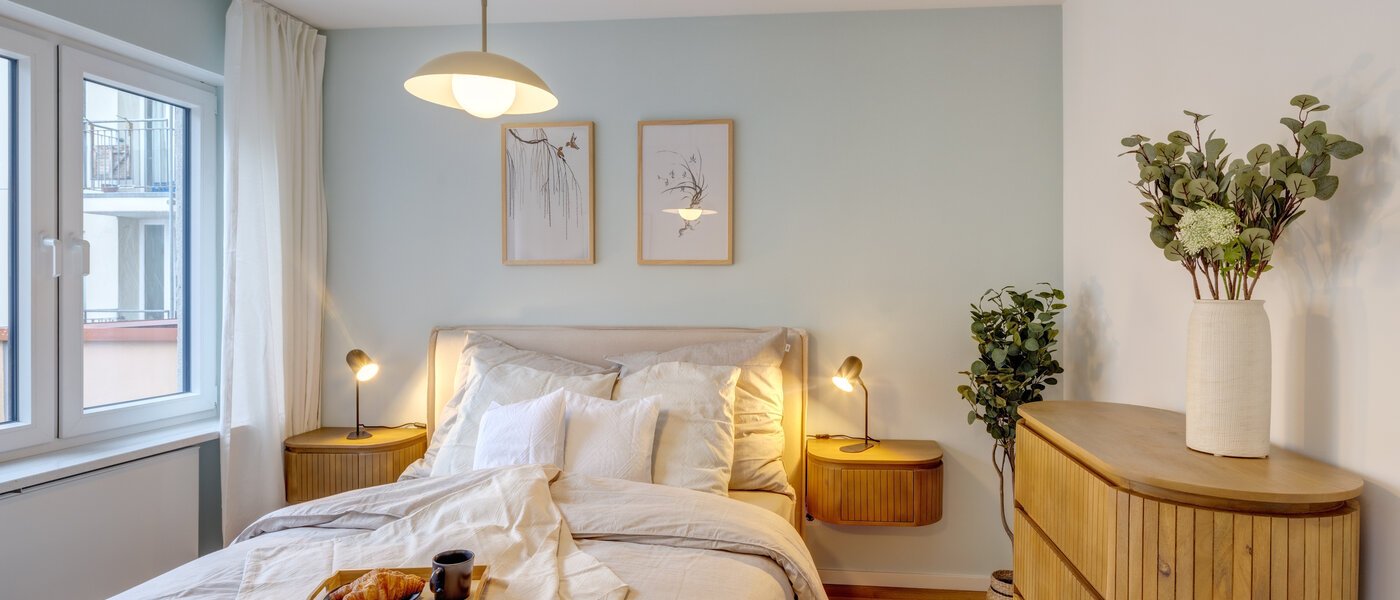 квартира München Neuhausen 01 спальная комната 14300