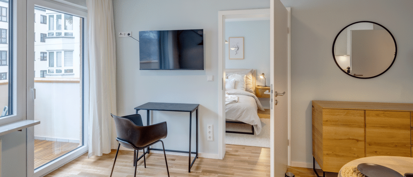 квартира München Neuhausen 02 жилое пространство 14300