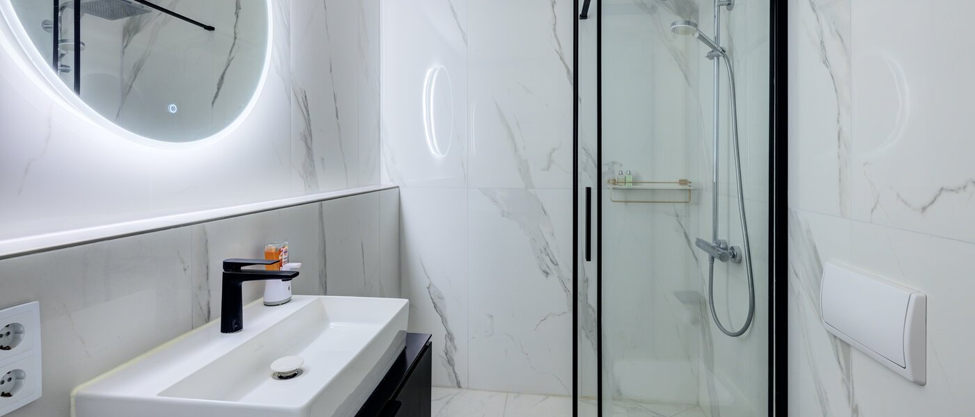 квартира München Oberföhring 01 ванная комната 14301