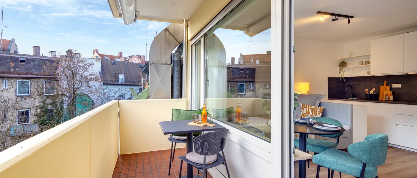 квартира München Schwabing-Nord (zw. Leopoldstraße & Englischen Garten) 01 балкон 14305