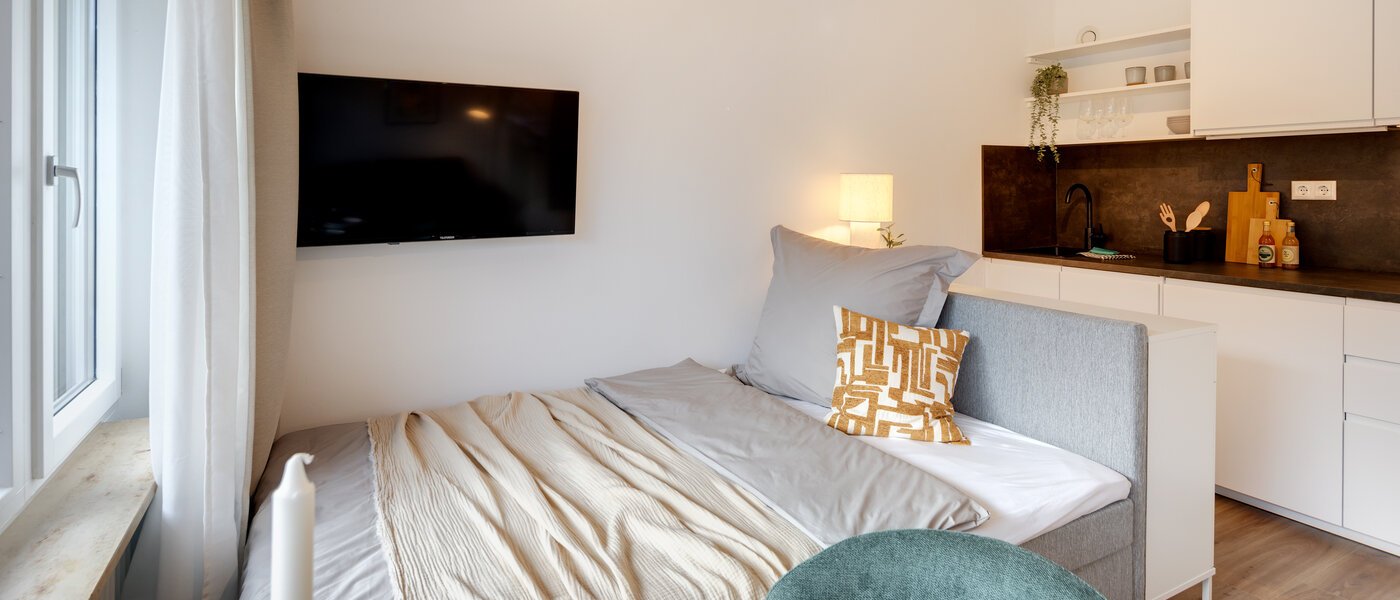 квартира München Schwabing-Nord (zw. Leopoldstraße & Englischen Garten) 01 зона для сна 14305