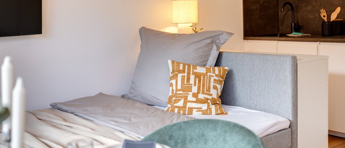 квартира München Schwabing-Nord (zw. Leopoldstraße & Englischen Garten) 02 зона для сна 14305