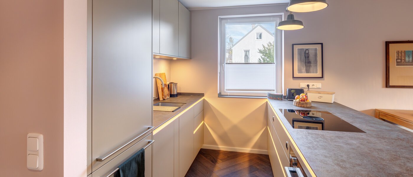 квартира München Schwabing - Alte Heide 02 кухня 14310