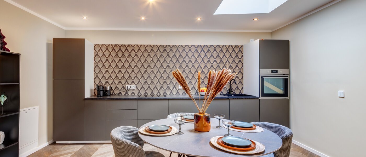 двухэтажная квартира München Glockenbachviertel 01 кухня 14318