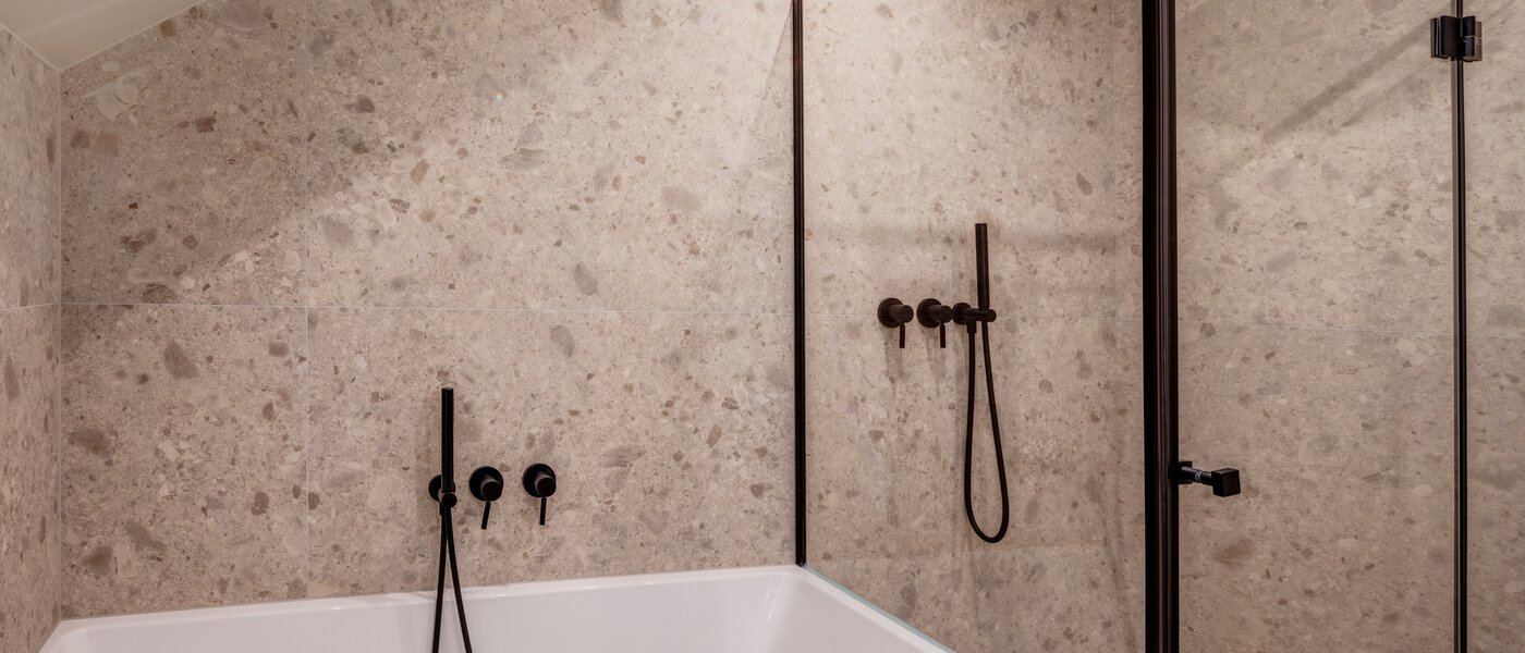 двухэтажная квартира München Glockenbachviertel 03 ванная комната 14318