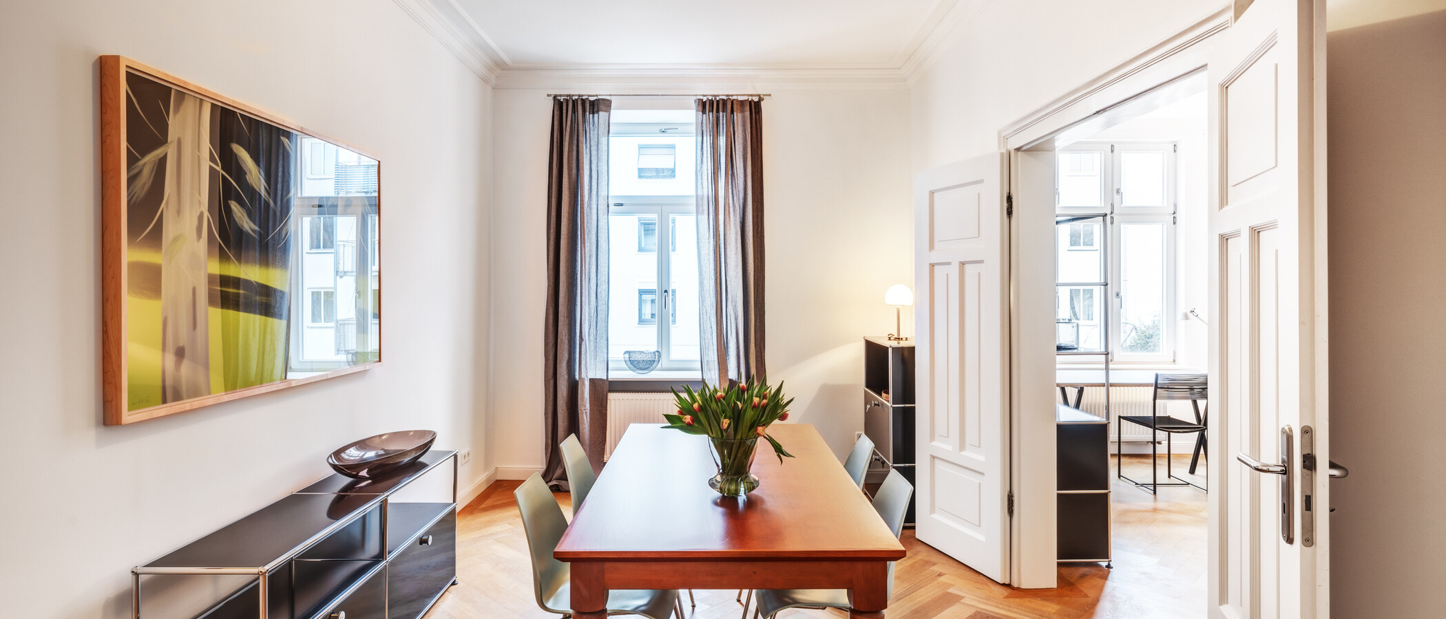 квартира München Neuhausen 01 обеденный зал 14340